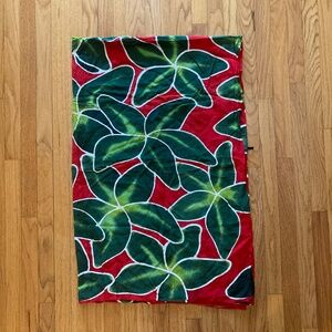 Sarong in Red and Green by La Pareo Company NWOT 44 x 66